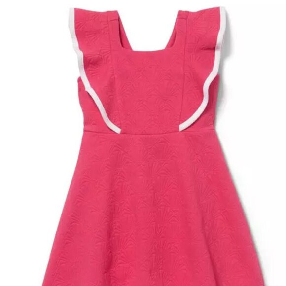 Janie and Jack Toddler Girl Easter Quilted Jacquard Dress Size 18-24M - Picture 1 of 8
